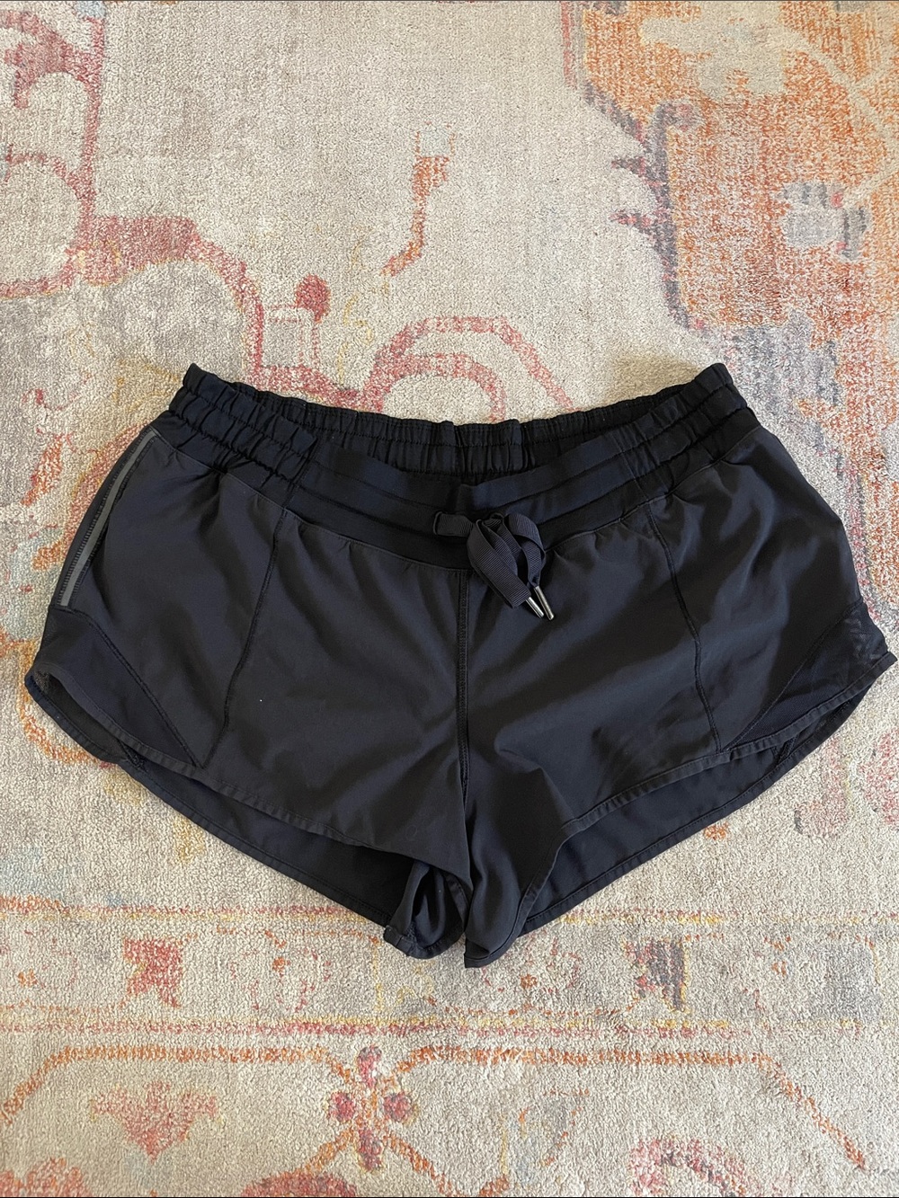 Lululemon Women’s Black Shorts - “Hotty Hot” Design